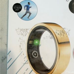 Gold Smart Activity Ring – Health & Motion Tracker